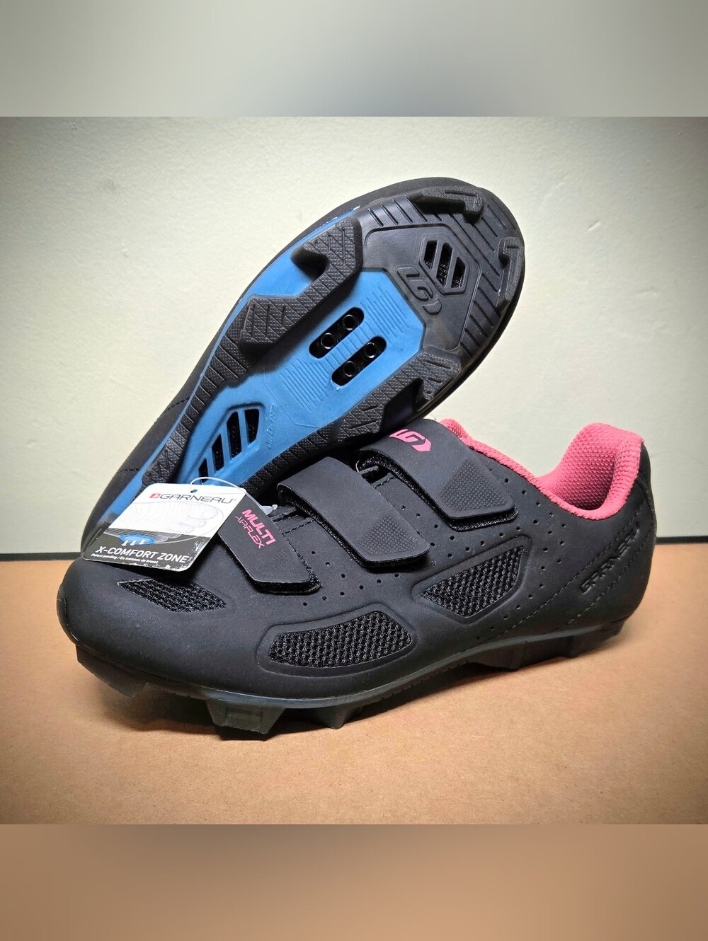 Louis Garneau Multi Air Flex II Womens Cycling/Spin/MTB, EU 38/7 US, Black